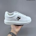 Karl Lagerfeld White Low-Top Sneakers with Logo Detail