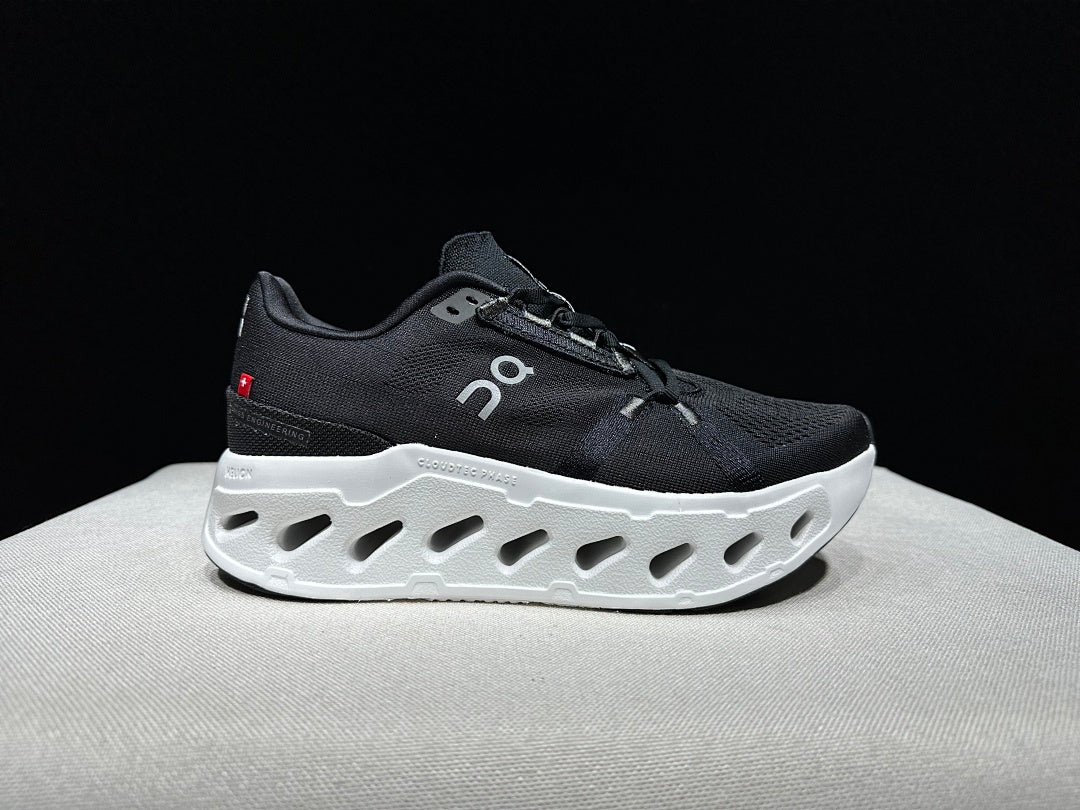 On CloudEclipse Black and White Running Shoes