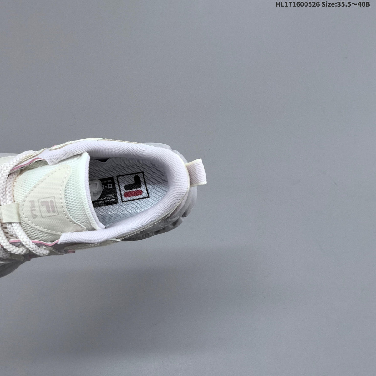 FILA FERN Low-Top Sneakers in Ivory and Lavender