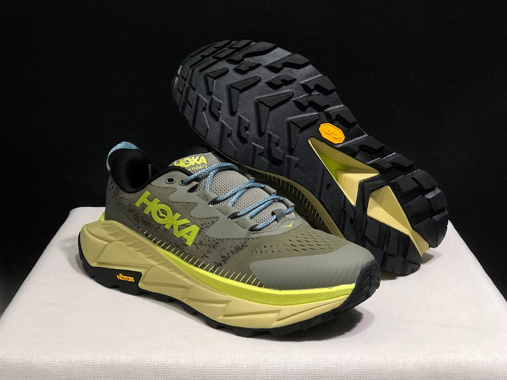 HOKA Skyline Float X Trail Running Shoes, Olive Yellow