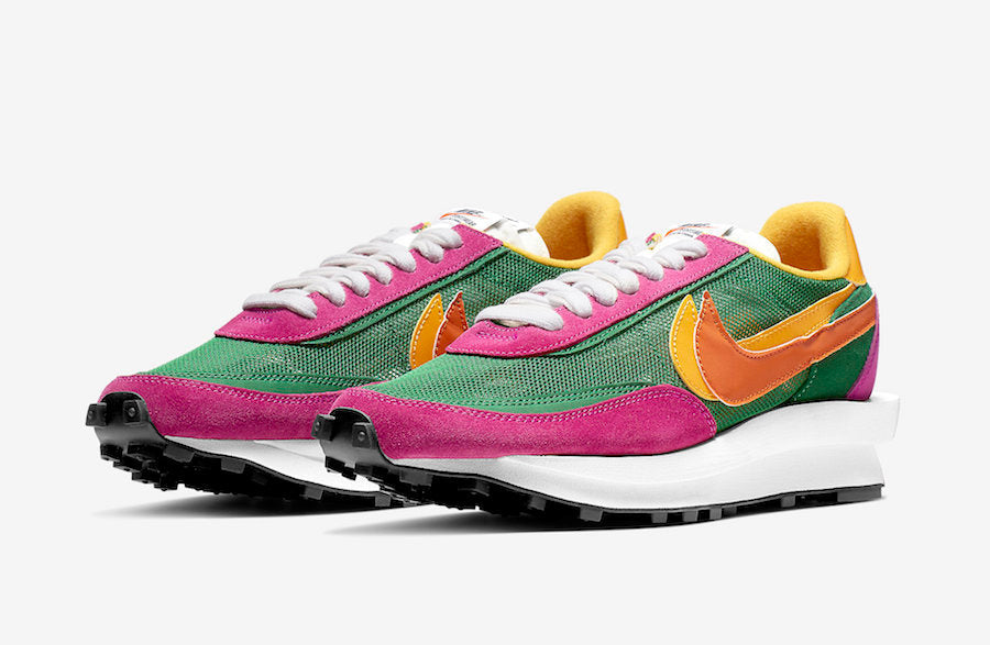 Nike LDV Waffle Sacai BV0073-301 Green Pink Sneakers