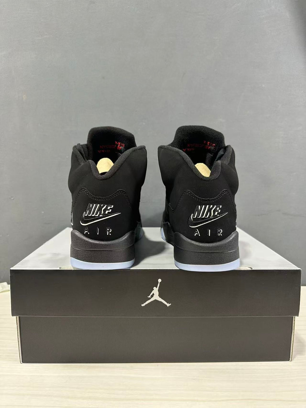 Jordan Air Jordan 5 Retro Black Red High-Top Sneakers