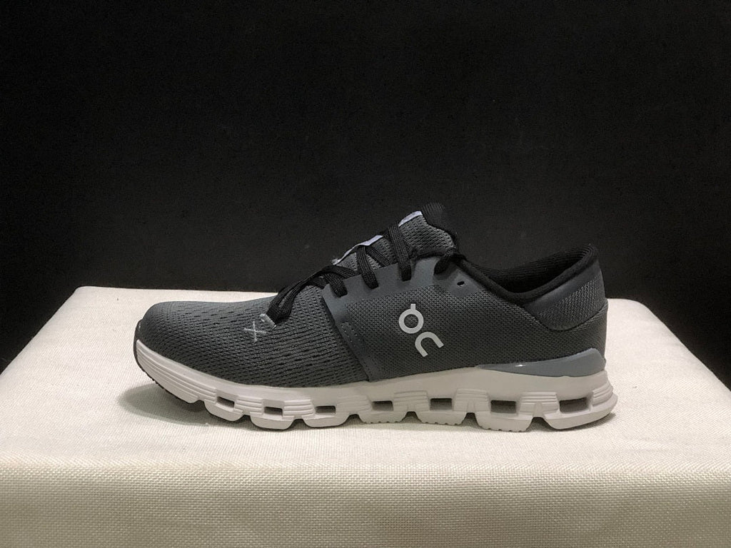 On Cloud X 4 Sneakers in Black and Dark Grey