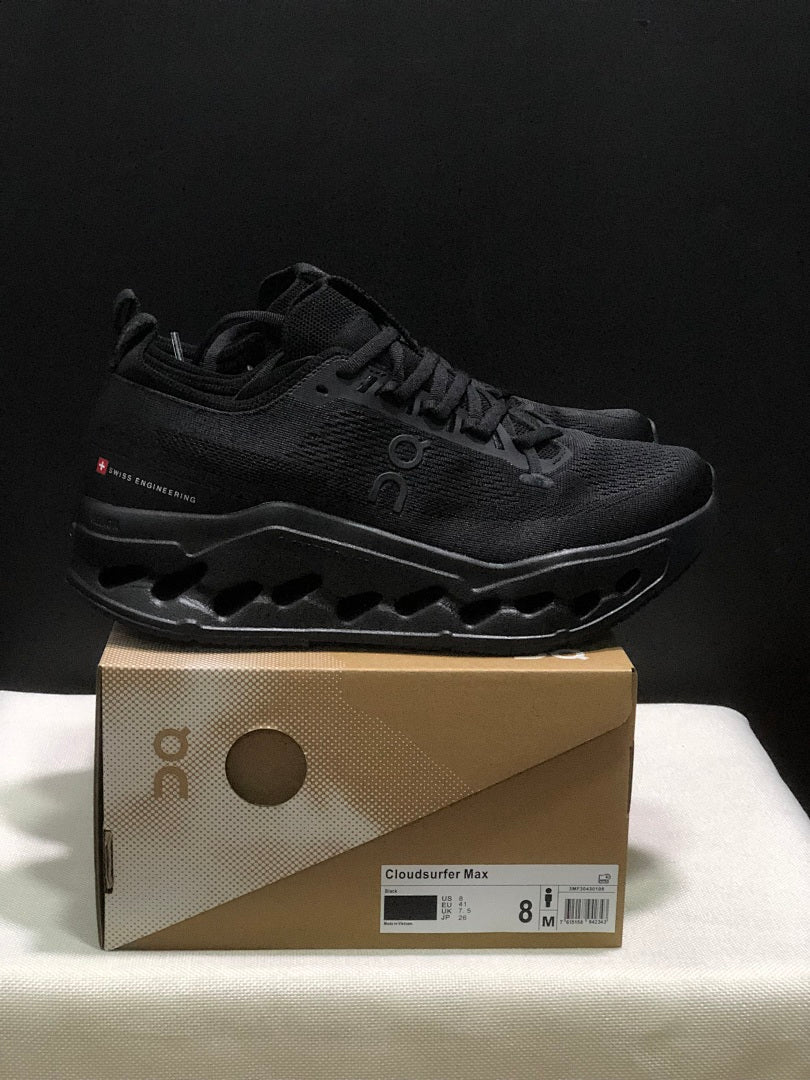 On Cloudsurfer Max Black Running Sneakers