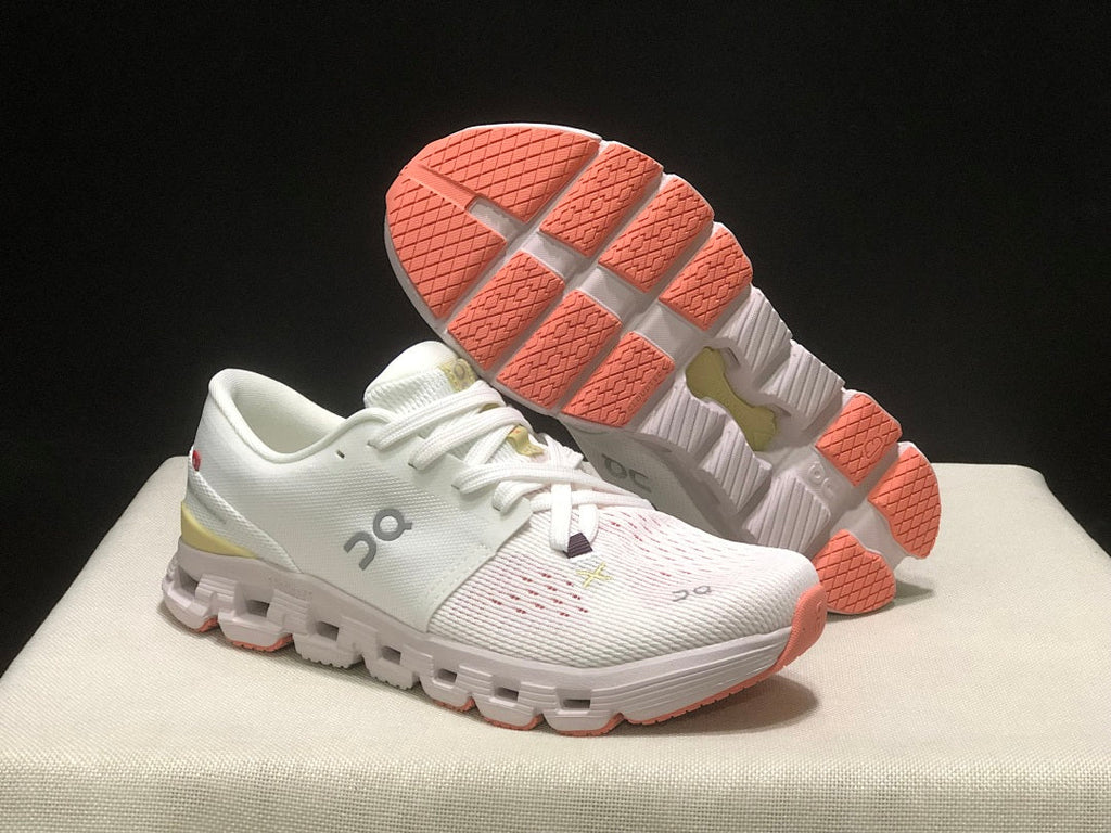 On Cloud X 4 Sneakers White Yellow Pink