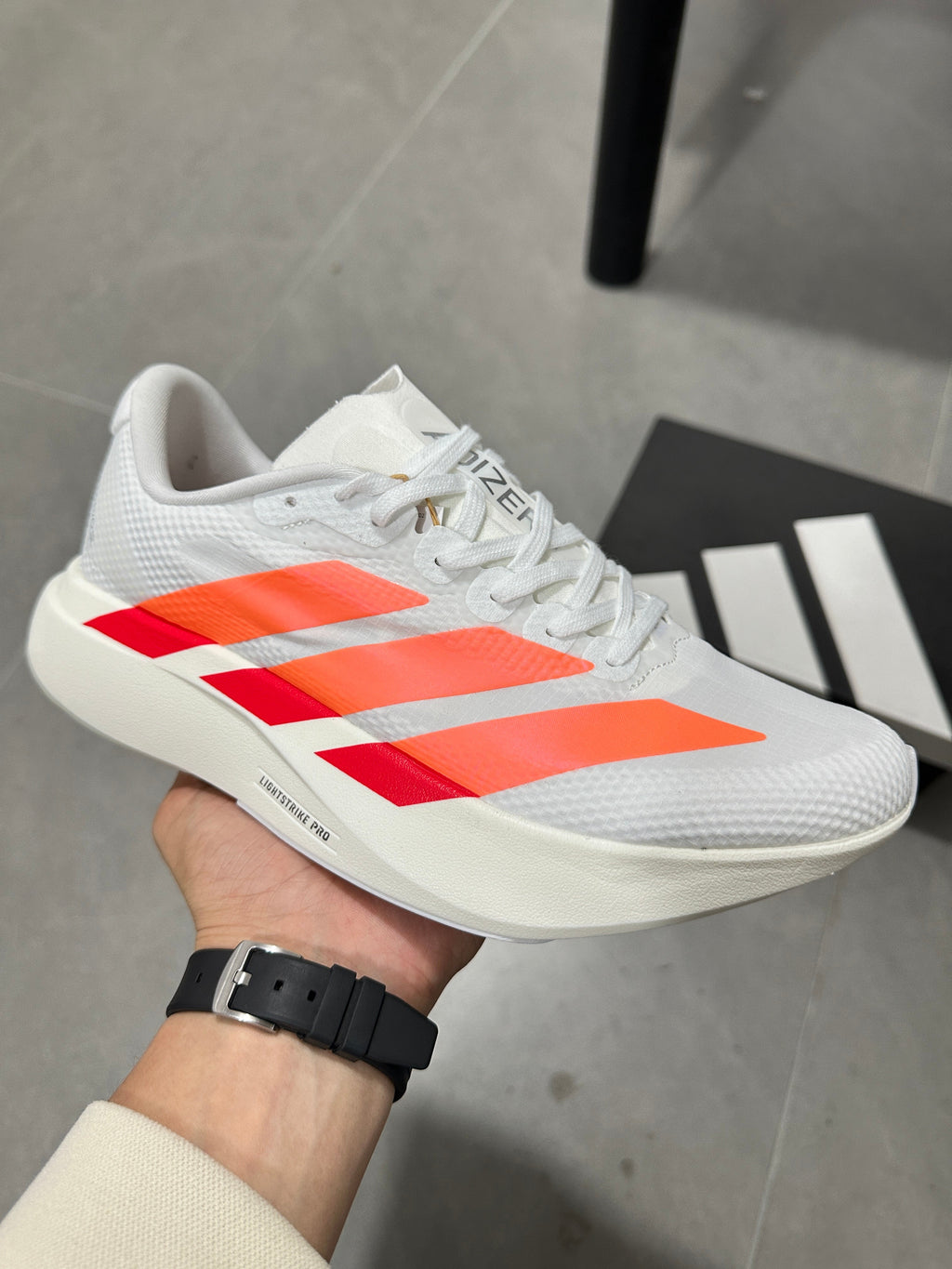 Adidas Adizero EVO SL Running Shoes White Orange