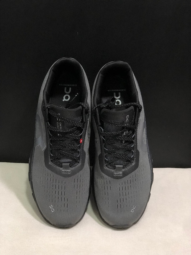 On Cloudmonster 2 Running Shoes in Gray and Black