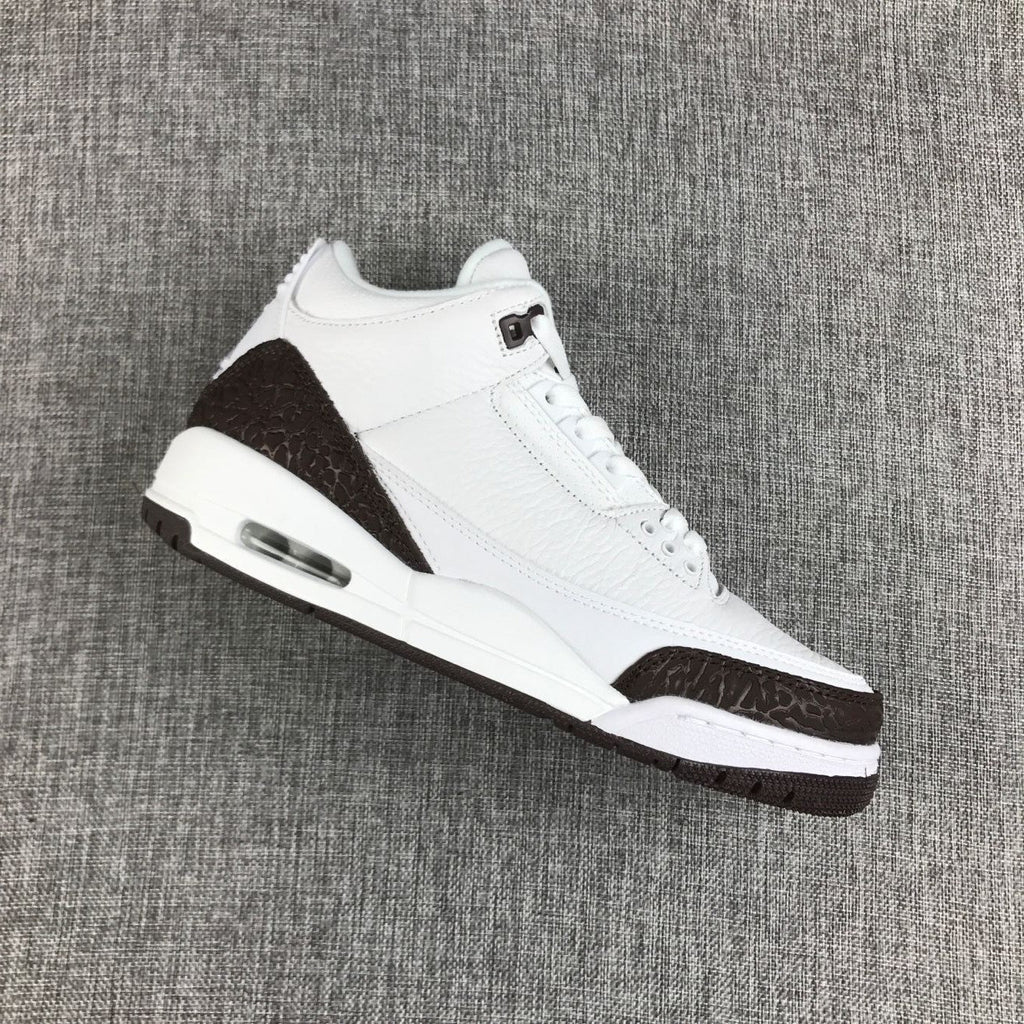 Air Jordan 3 Retro Mocha White and Brown Sneakers
