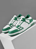 AIMIR Green and White Low-Top Sneakers FS003-344