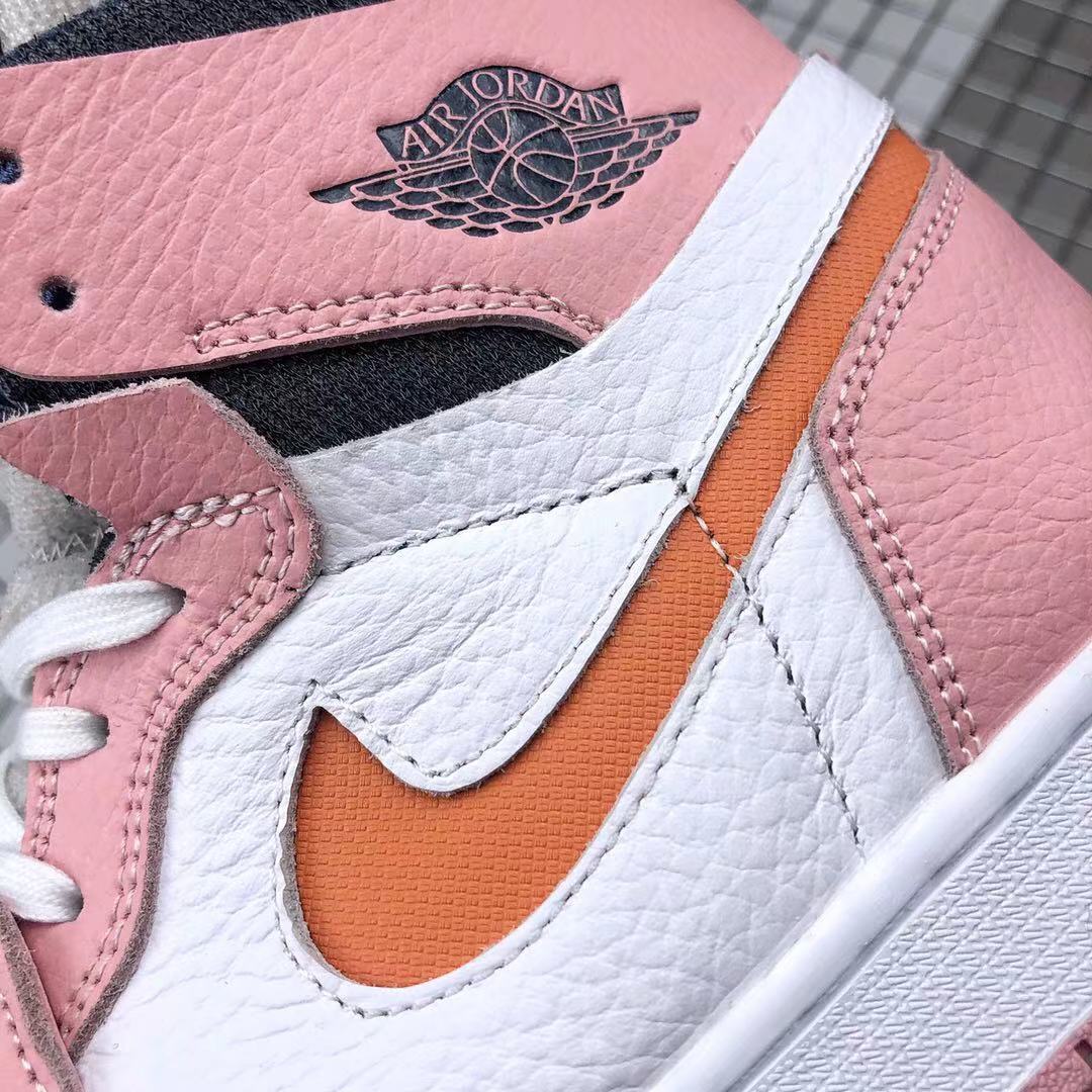 Jordan 1 High Zoom CMFT Pink White Orange Sneakers CT0979-601