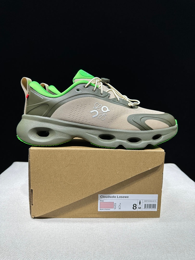 On x LOEWE Cloudventure 3.0 Sneakers in Military Green