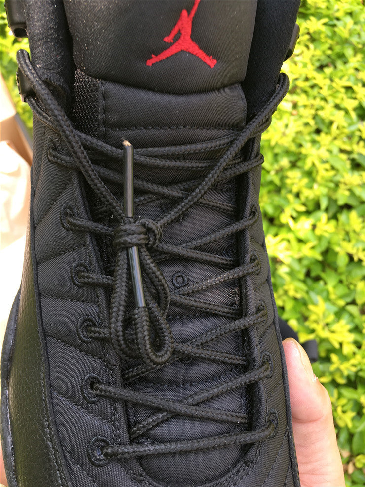 Jordan Air Jordan 12 Black Nylon High-Top Sneakers