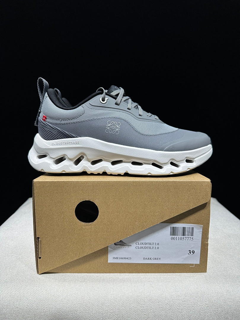 On Running x LOEWE Cloudtilt 2.0 Sneakers in Dark Grey