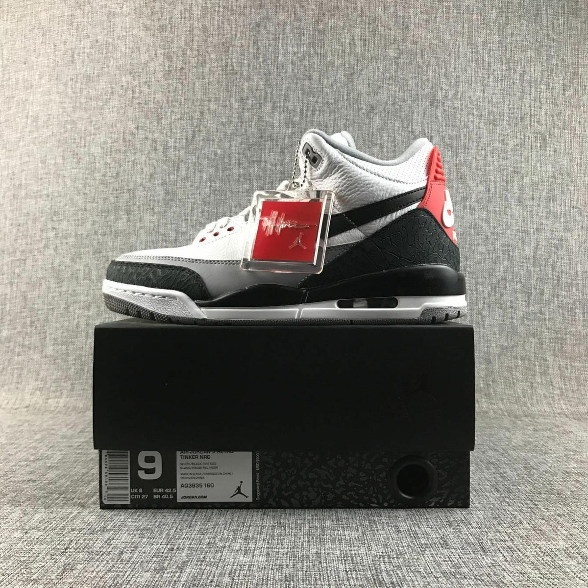 Jordan Air Jordan 3 White Grey Black Red Sneakers