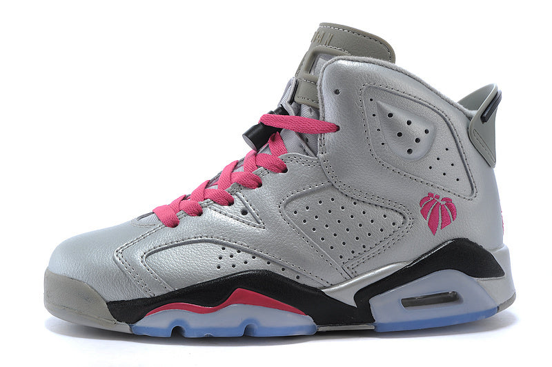 Jordan Air Jordan 6 High-Top Sneakers Pink Gray 543390-009