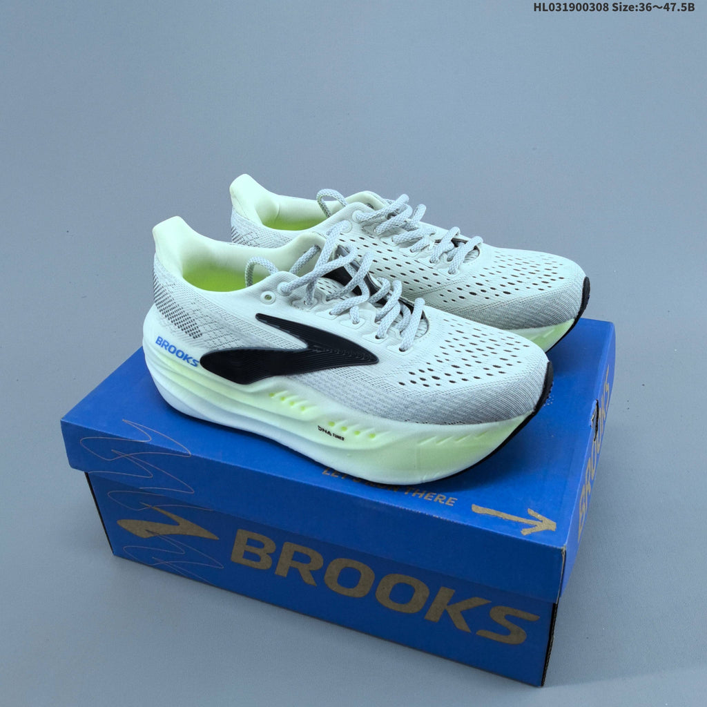 Brooks Glycerin Max Running Shoes in White and Grey