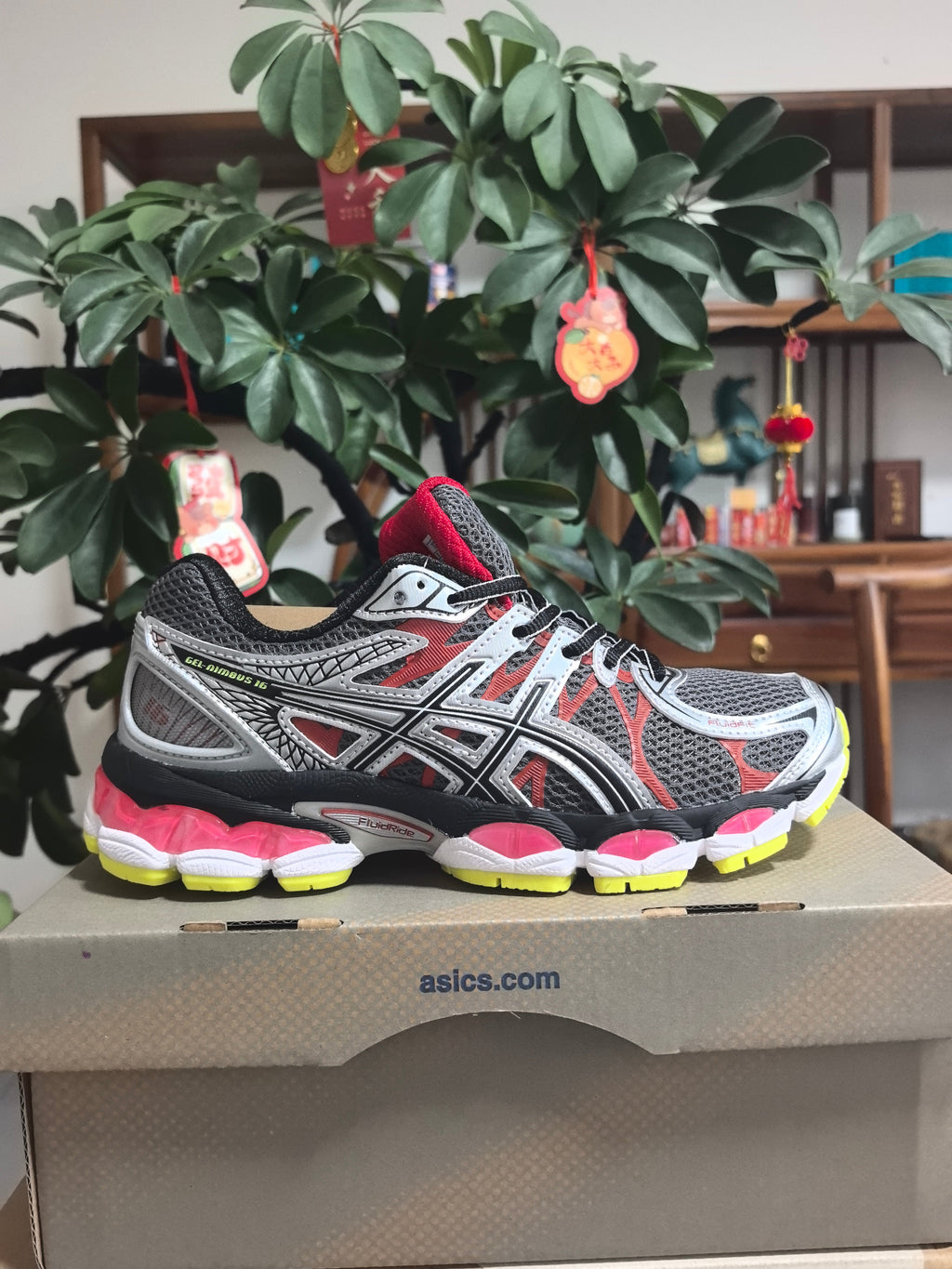 ASICS GEL-DIMENSION 16 Sneakers Gray Red