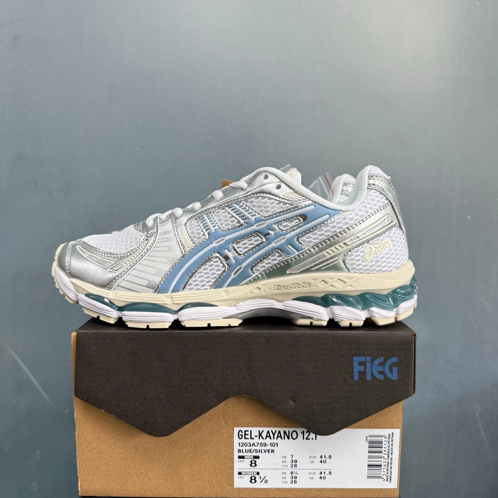 ASICS GEL-KAYANO 12.1 Blue Silver Running Sneakers