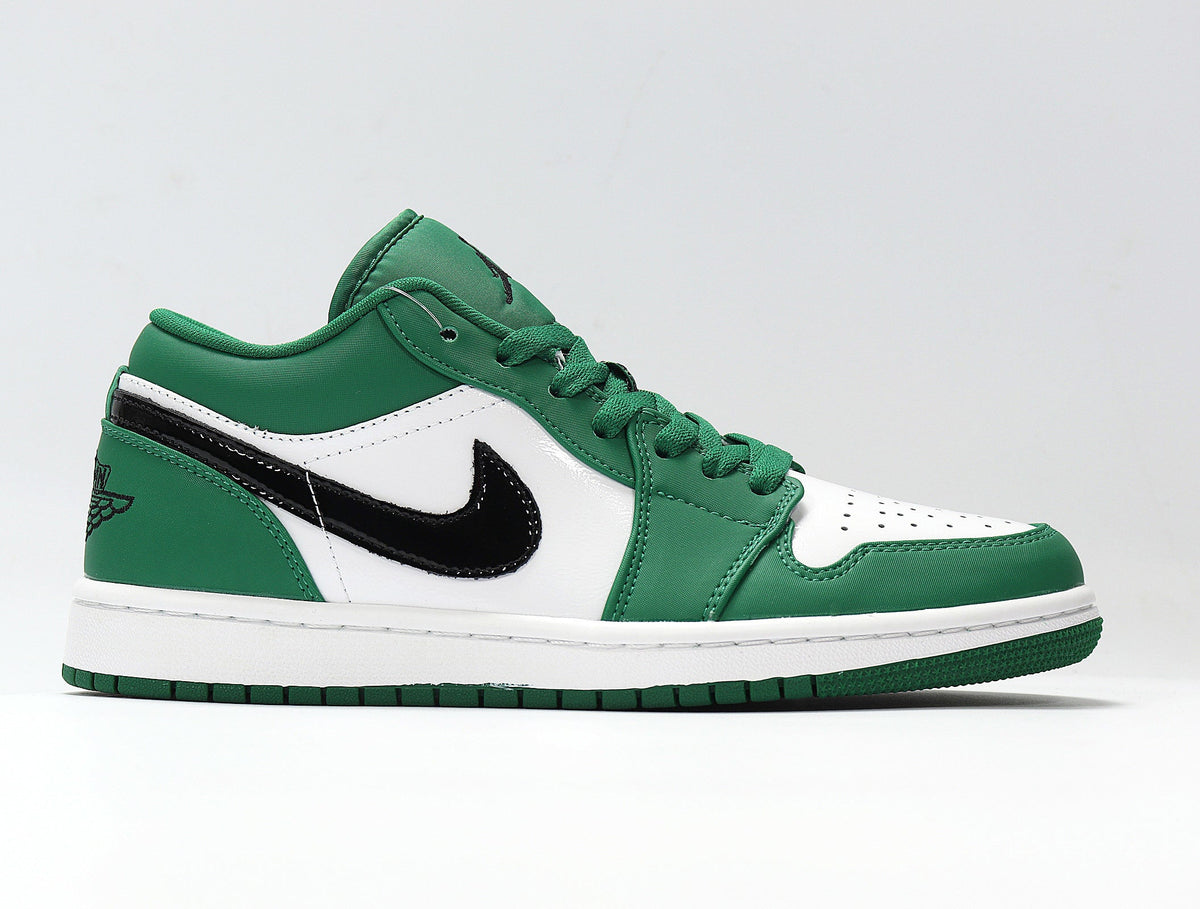 Jordan Air Jordan 1 Low White and Green Sneakers 553558-301