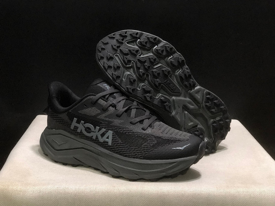 HOKA Challenger 8 Trail Running Shoes in Black