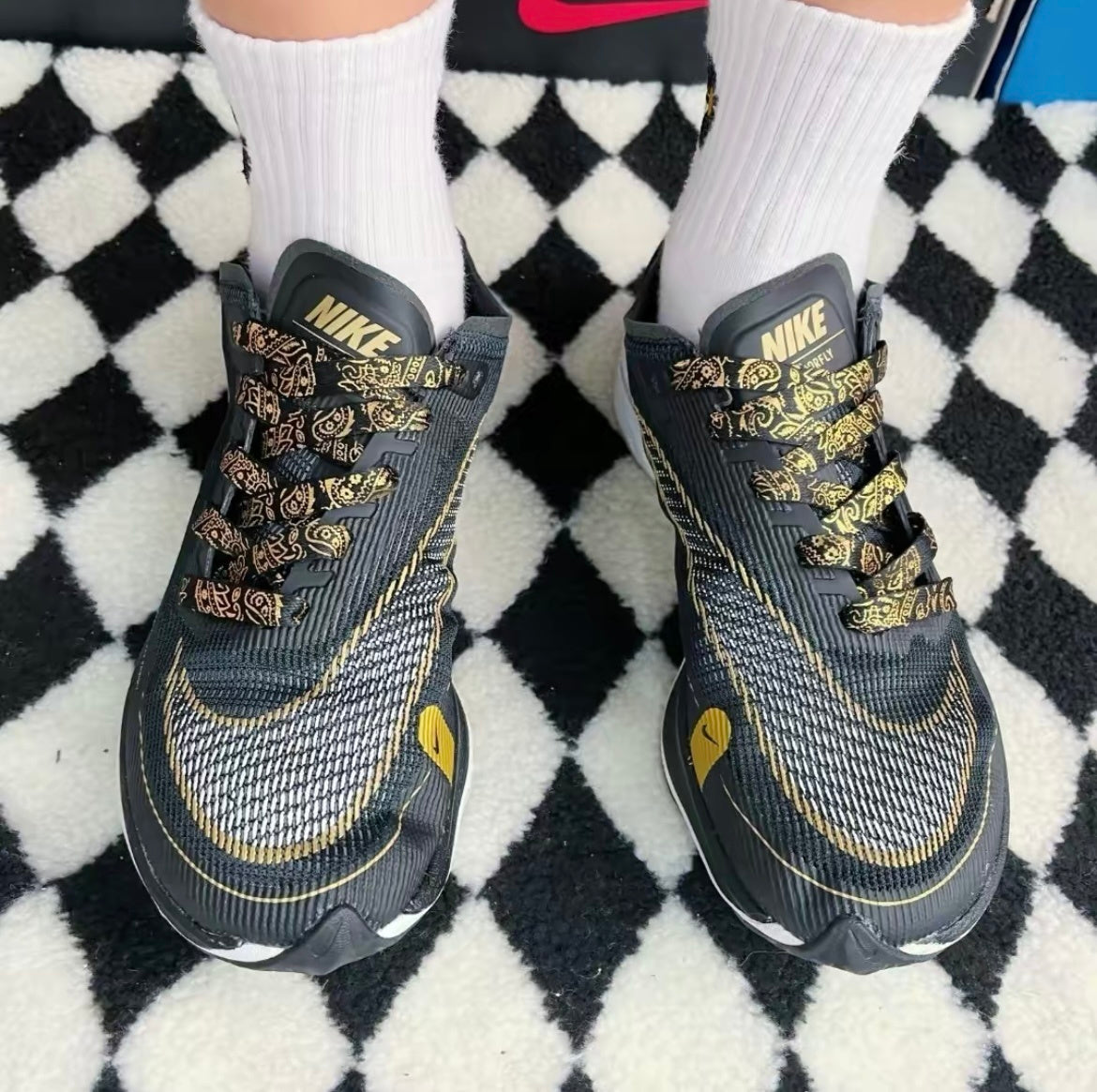 Nike ZoomX Vaporfly NEXT% 2 Running Shoes Black Gold CU4111-001