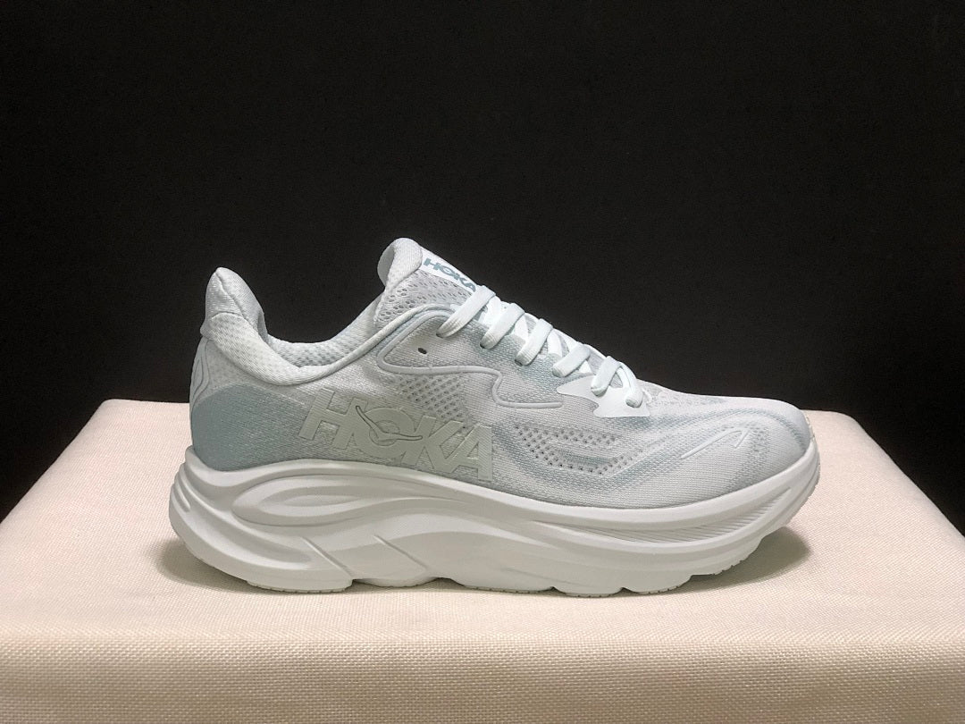HOKA Clifton 10 White Running Shoes
