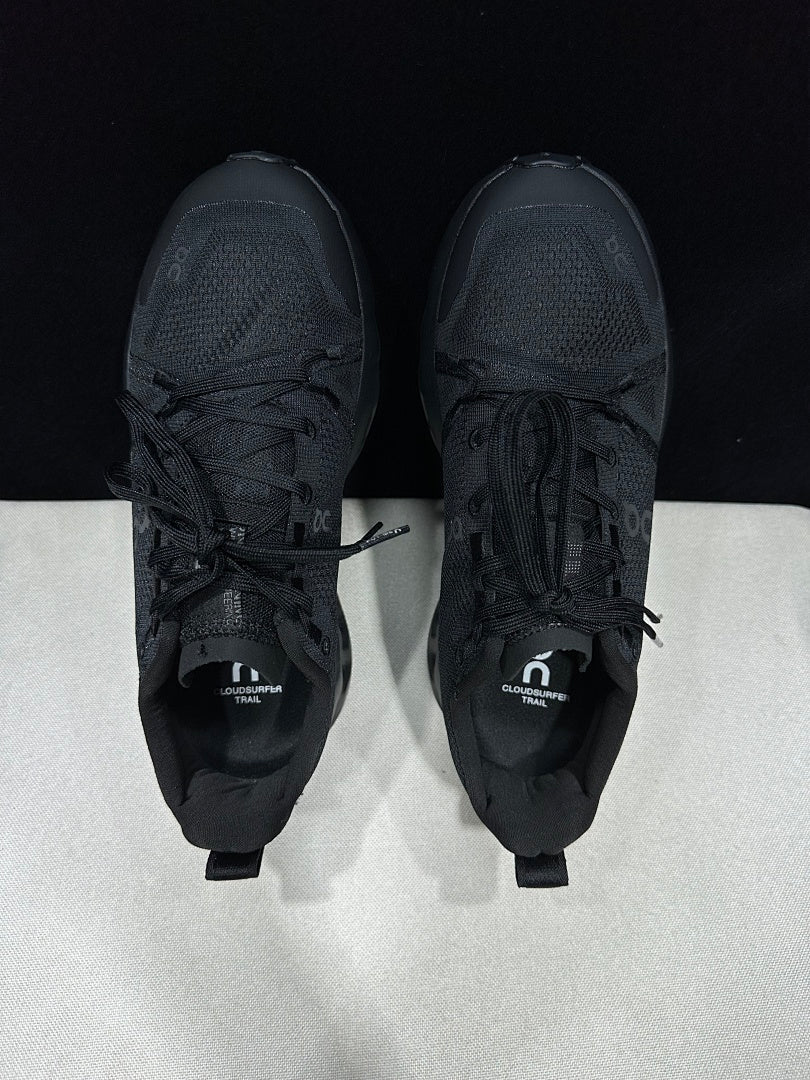 On Cloudsurfer Trail Black Trail Running Shoes