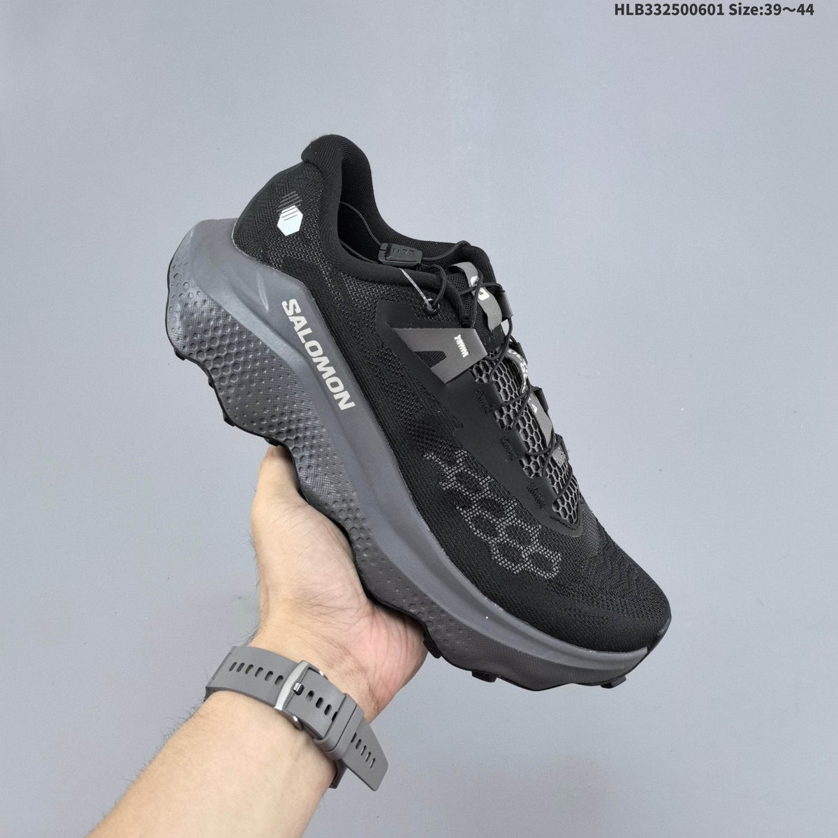 Salomon Ultra Glide 4 Trail Running Shoes, Black and Gray