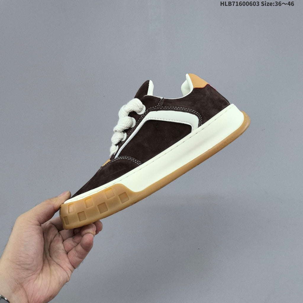 Louis Vuitton Tilted Low Sneakers in Brown and Gum