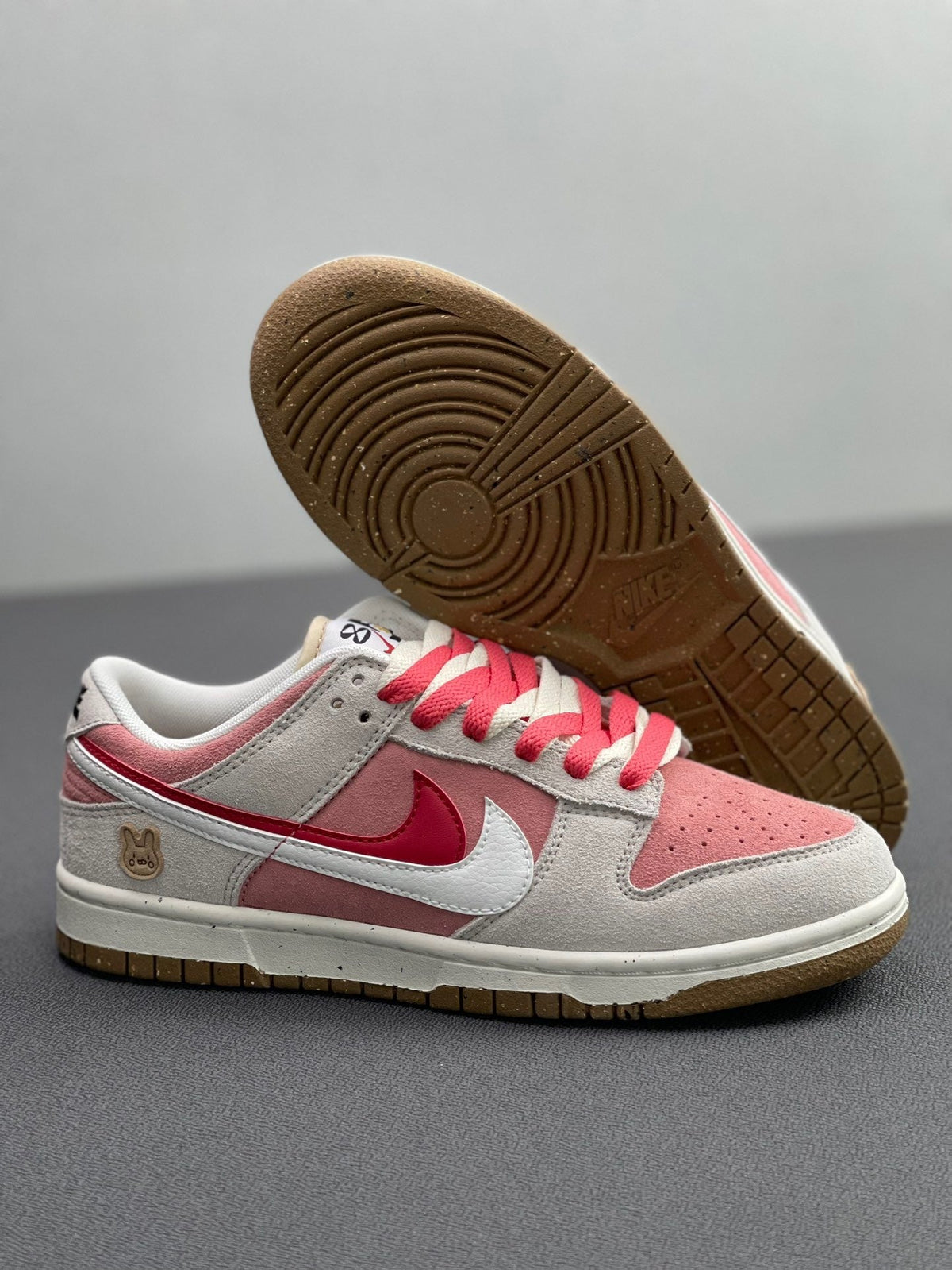 Nike Dunk Low SE Rabbit Year Pink White Sneakers DO9457-117