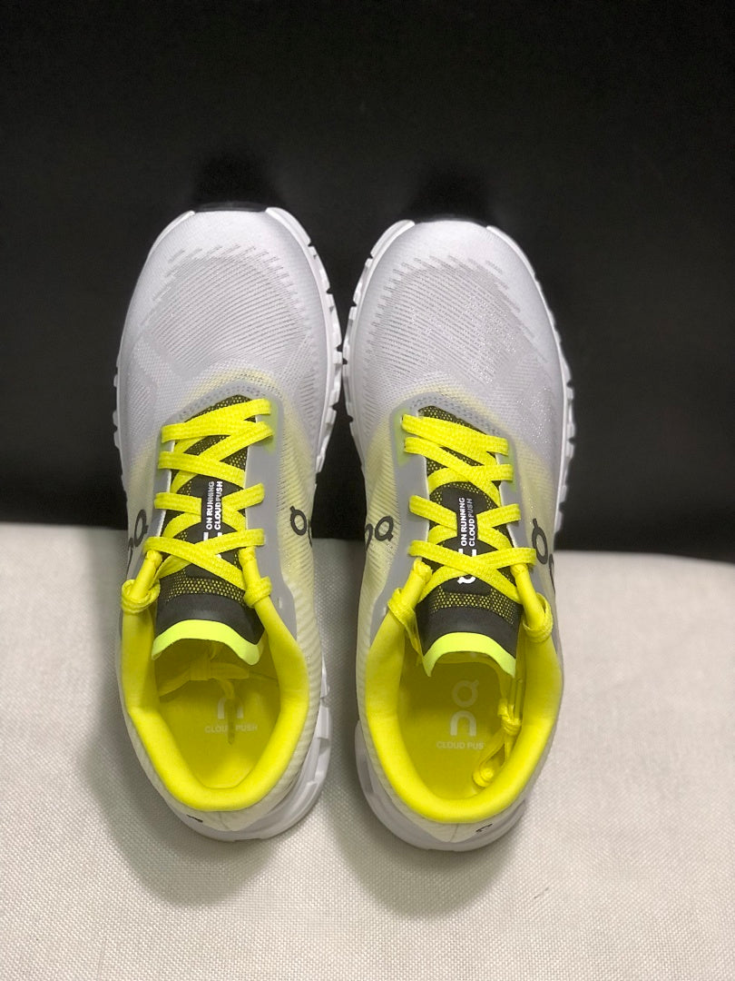 On Cloud 6 Push Sneakers White and Yellow