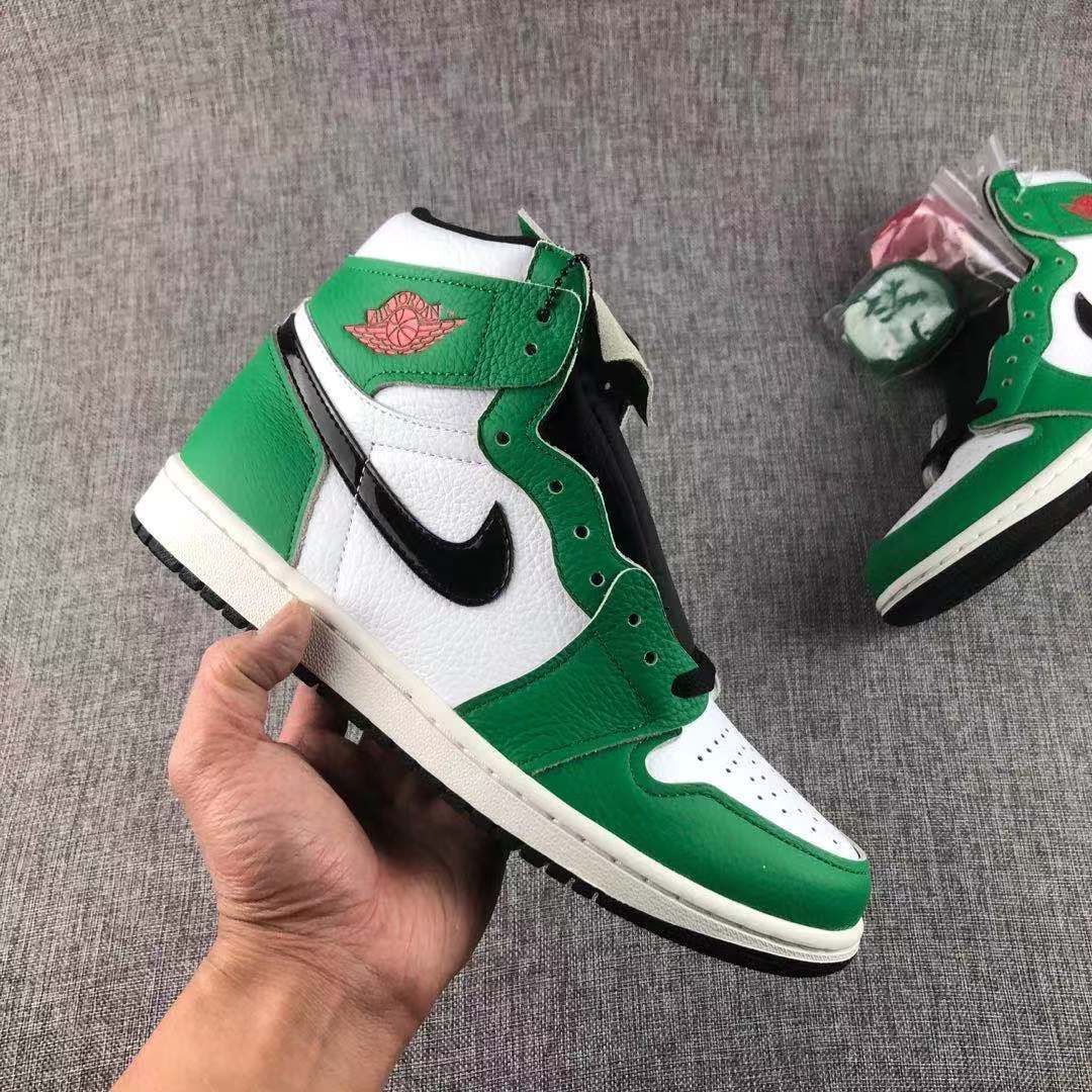 Jordan Air Jordan 1 Lucky Green High-Top Sneakers