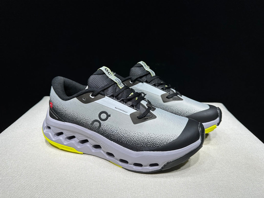 On Cloudsurfer Trail 2 WP Trail Running Shoes Black Grey