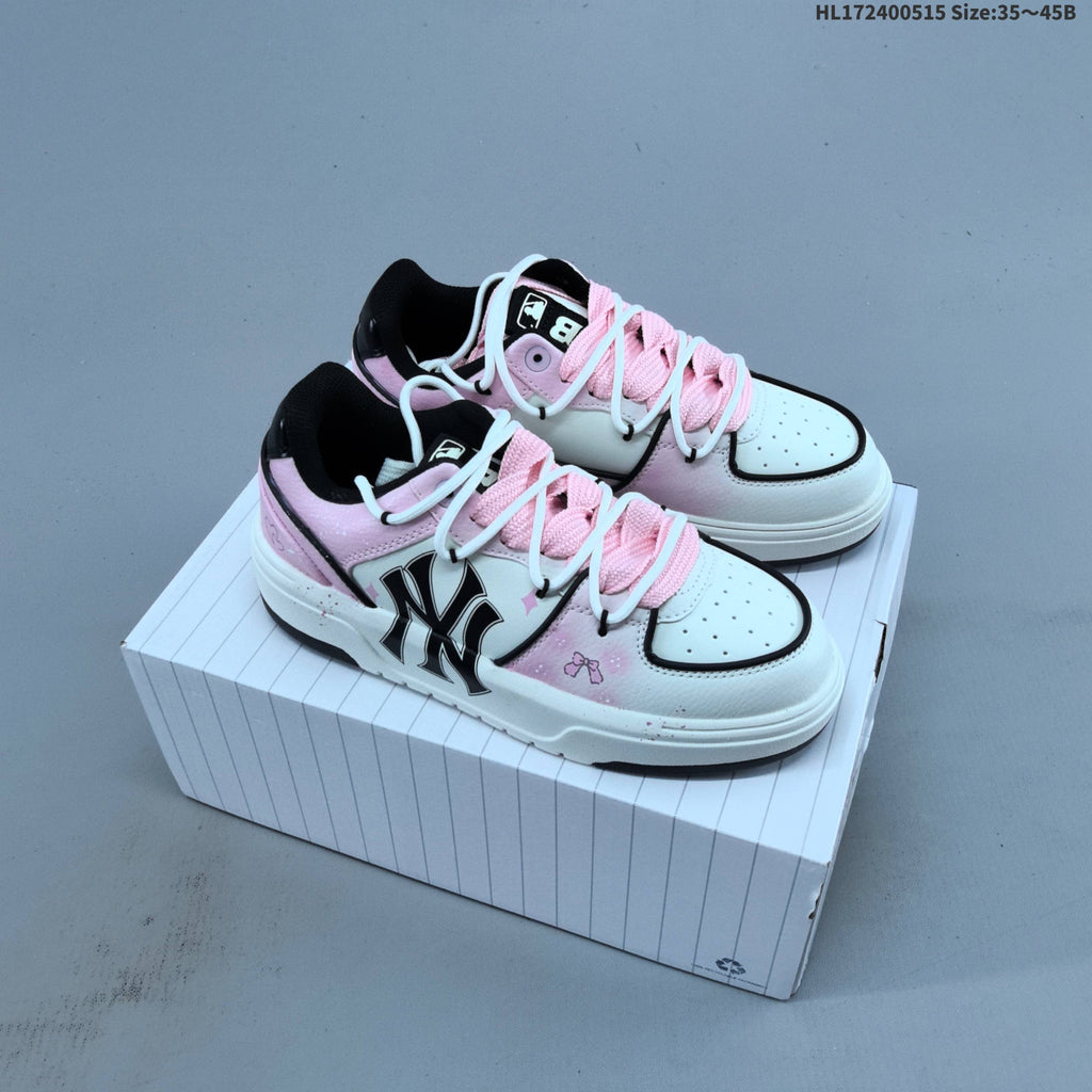 MLB Chunky Graffiti Sneakers in Pink and White