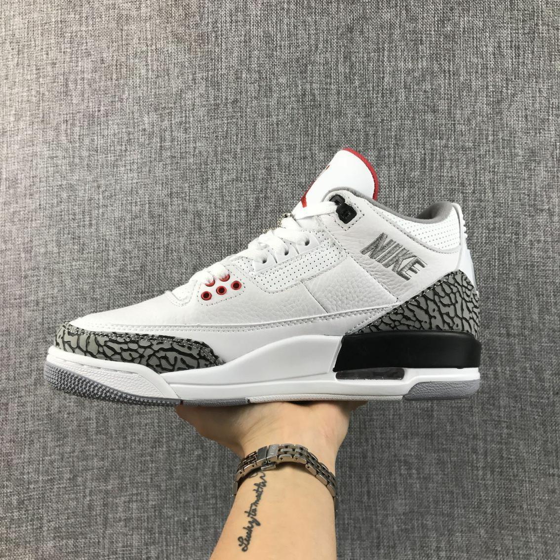 Air Jordan 3 Retro White Cement Sneakers
