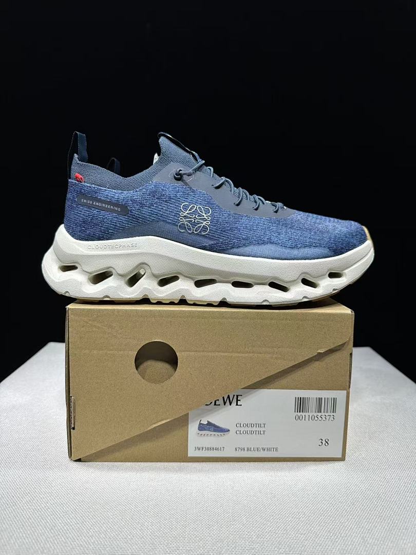 On x LOEWE Cloudtilt Sneakers in Denim Blue