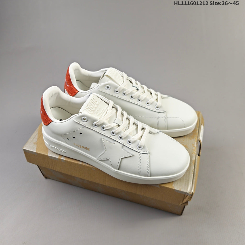 Golden Goose Purestar Low-Top Sneakers with Star Detail