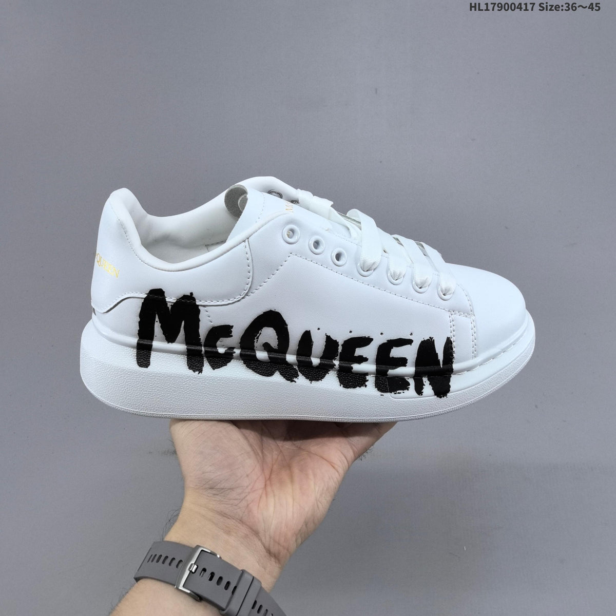 Alexander McQueen Oversized Low-Top Sneakers with Logo