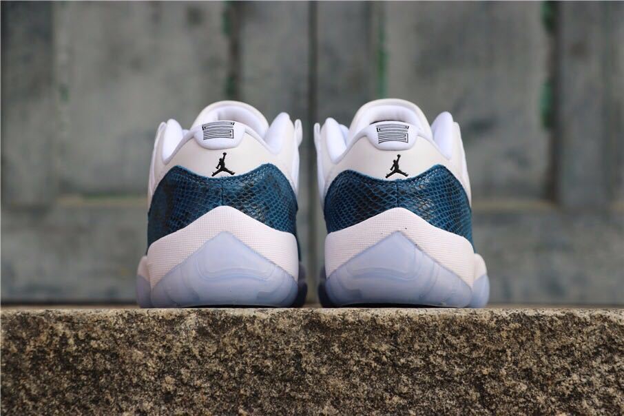 Air Jordan 11 Low Navy Snakeskin Sneakers