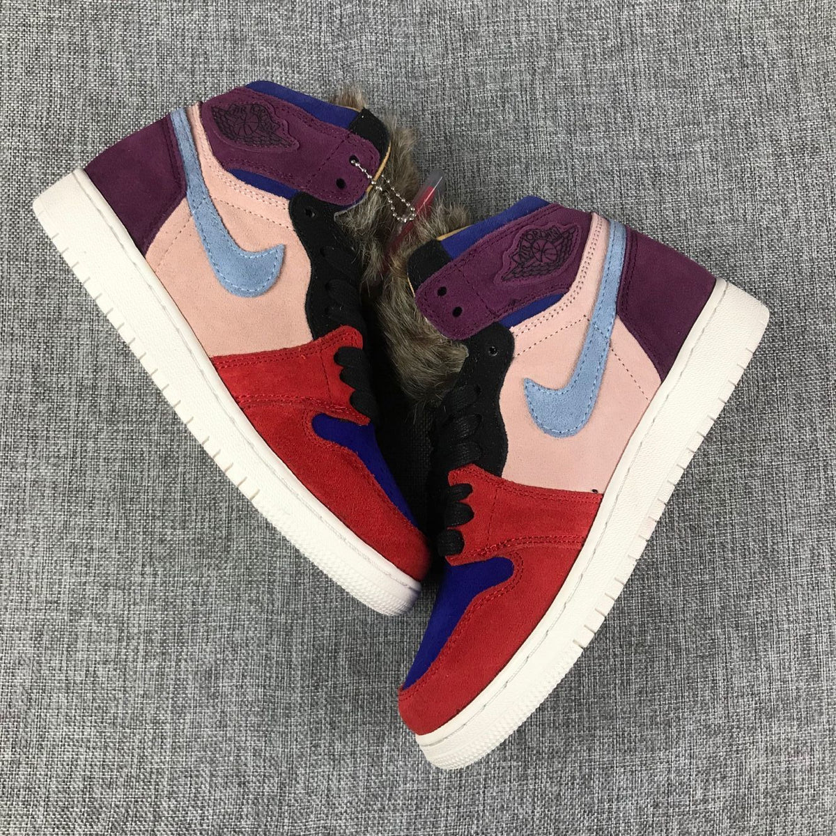 Jordan 1 High Christmas Red Multicolor Sneakers