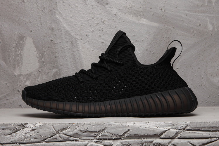Yeezy 350 V2 Black Knit Sneakers