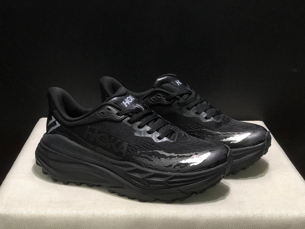 HOKA Stinson 7 Black Trail Sneakers