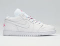 Jordan Air Jordan 1 Low White and Pink Sneakers