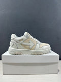 Off-White Off Court Leather Low-Top Sneakers Cream White