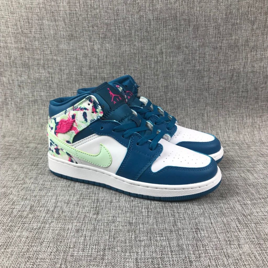 Air Jordan 1 Mid Hawaii Multicolor High-Top Sneakers