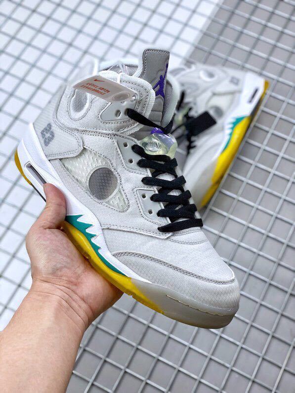 Air Jordan 5 x Off-White Sneakers Grey CT8480-105