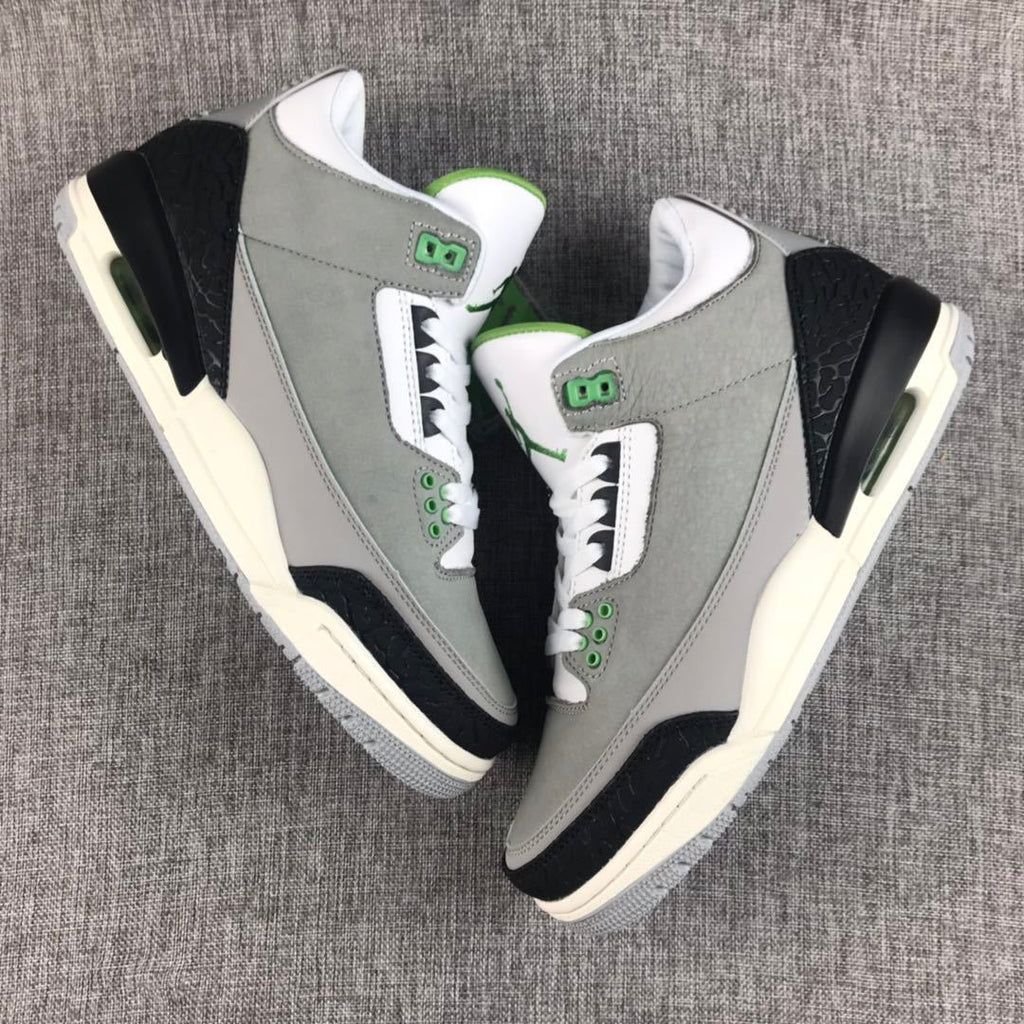 Jordan Air Jordan 3 Grey Green Sneakers 136064-006