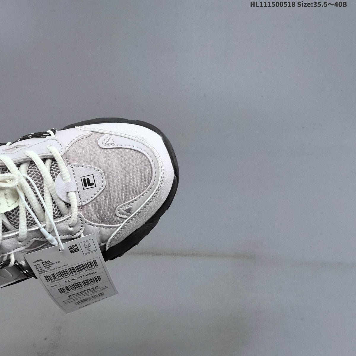 FILA Fluid 6 Low-Top Sneakers in White and Lilac