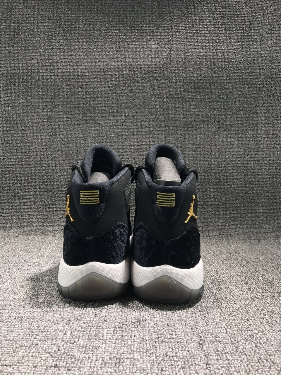 Jordan 11 Black Velvet High-Top Sneakers