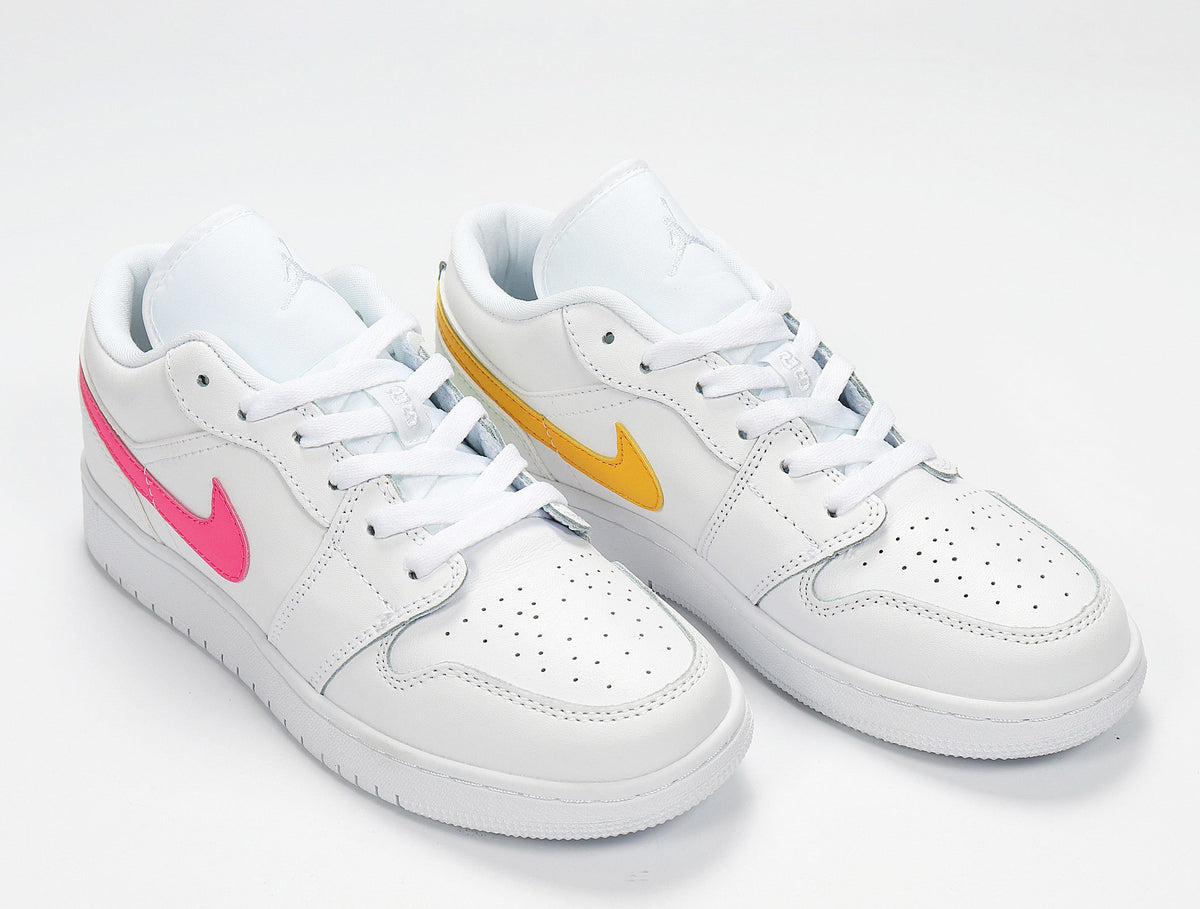 Nike Air Jordan 1 Low White Multicolor CW7035-100 Sneakers